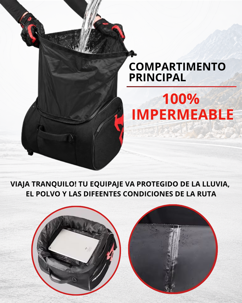 Dry Bag Motocentric 25 Litros