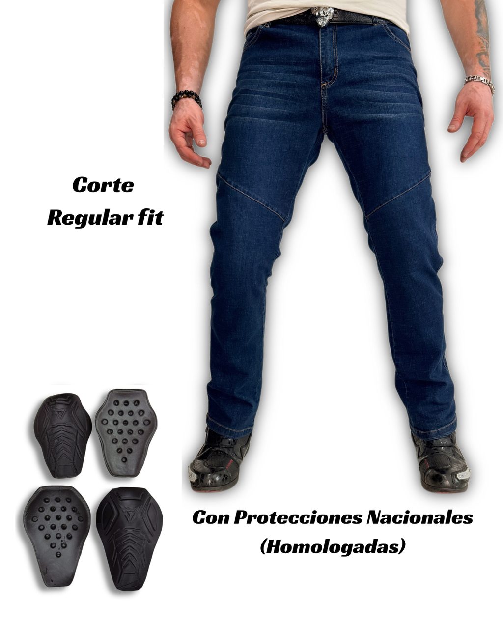 COMBO Jean Confort Blue + Protección Homologada