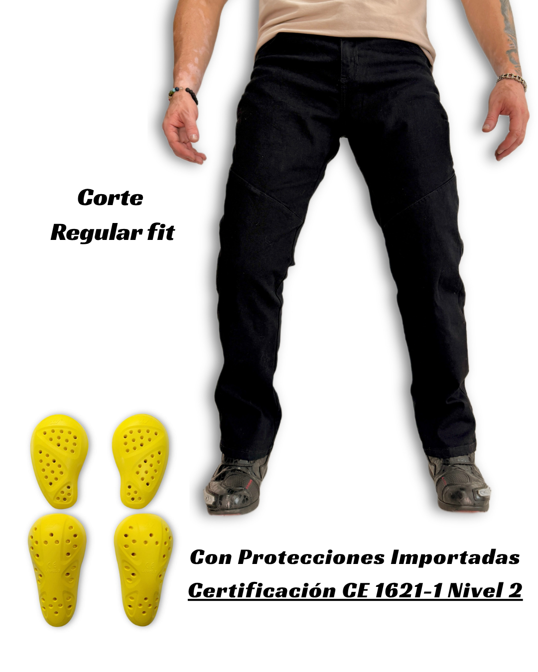 COMBO Jean Confort Black + Protección Certificada
