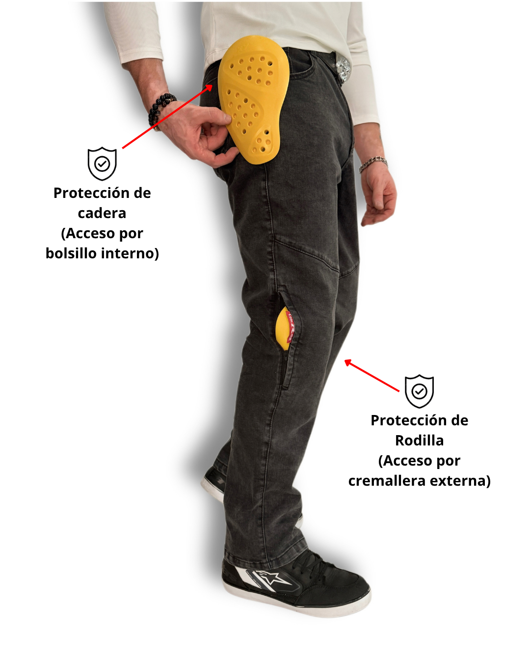 COMBO Jean Confort Grey + Protección Certificada