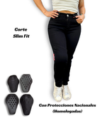 COMBO Jean Black Princess + Protección Homologada