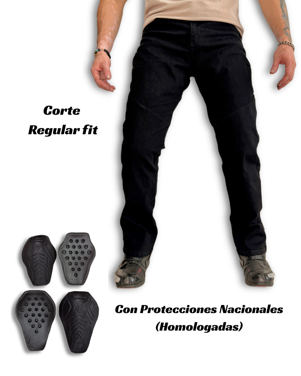COMBO Jean Confort Black + Protección Homologada