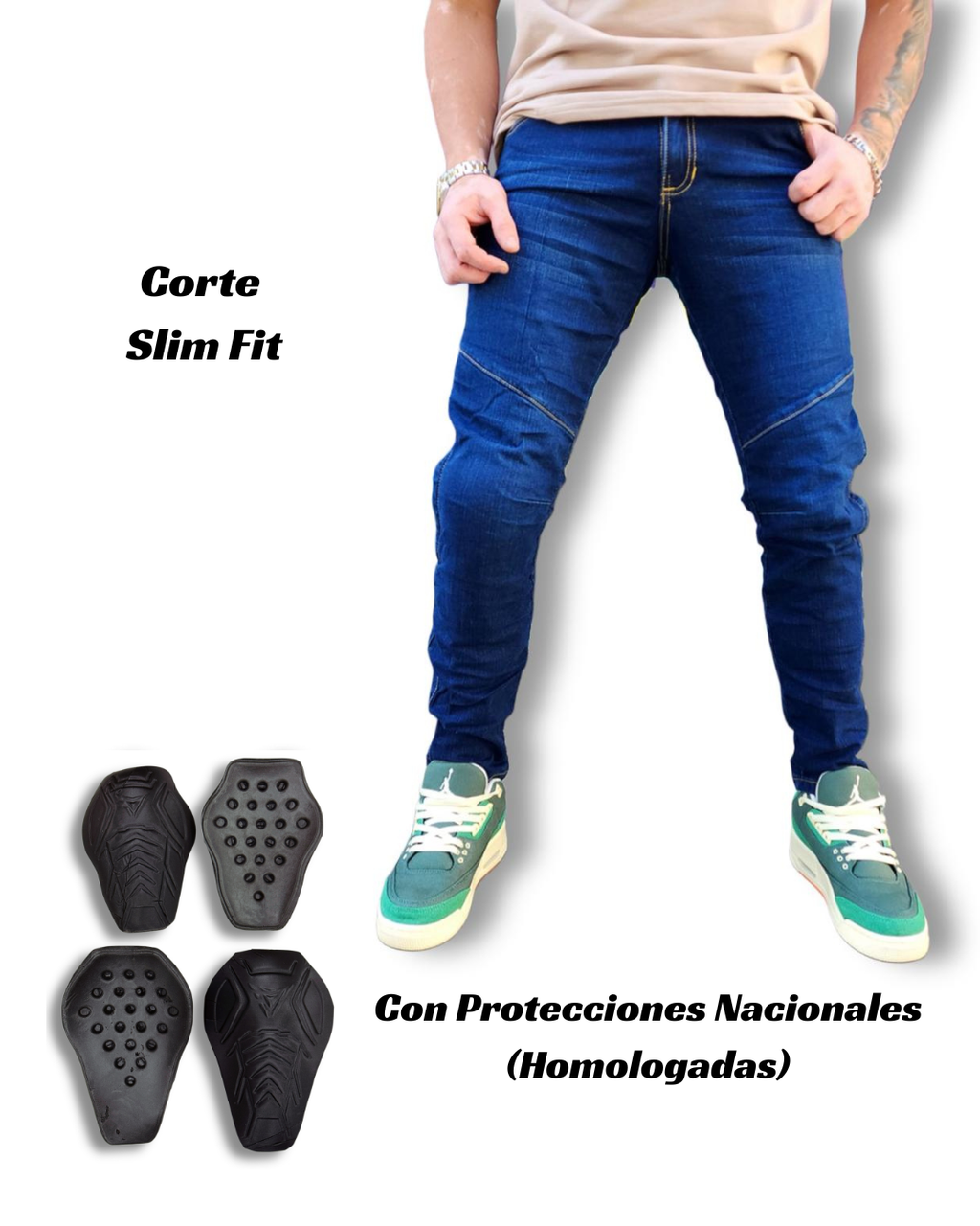 COMBO Jean BT Stone + Protección Homologada